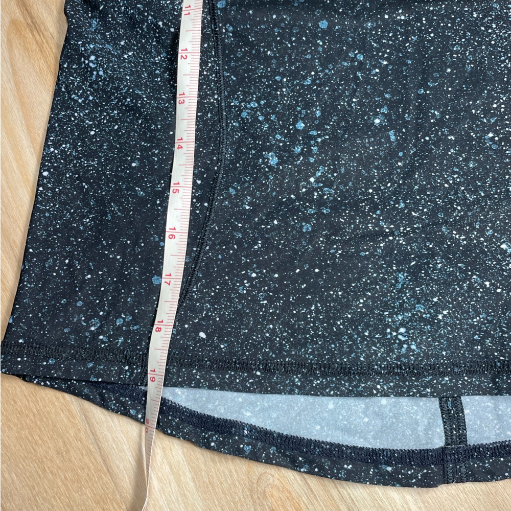 Lululemon Open Back Tank Top Galaxy Print Athletic Yoga Gym Black Size M - Picture 9 of 9